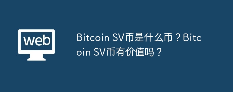 bitcoin sv币是什么币？bitcoin sv币有价值吗？